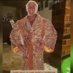 Autographed ric flair 3ft cardboard standup